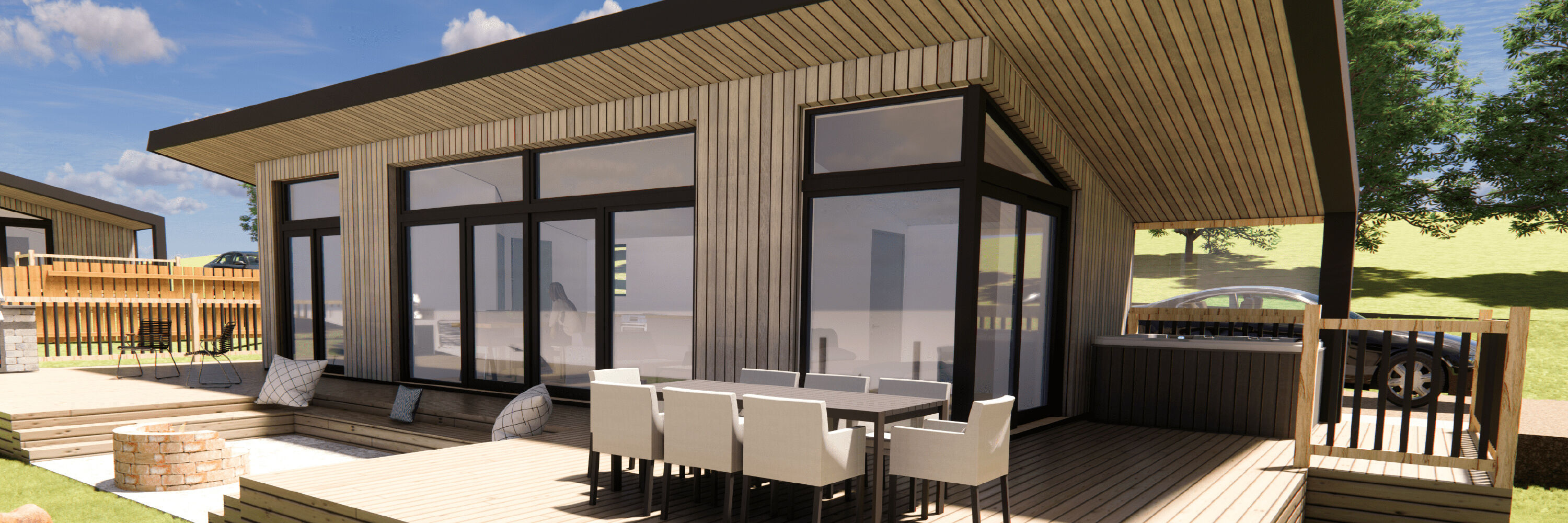 Luxury lodges banner